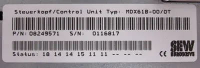 NEW SEW EURODRIVE MDX61B0040-5A3-4-0T AC DRIVE MDX60A0040-5A3-4-00 DFP21B DEH11B