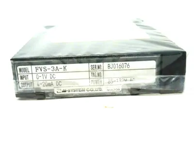 NEW M.SYSTEM CO. FVS-3-AK SIGNAL TRANSMITTER FVS3AK