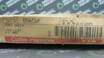 Eaton E50AT36P Limit Switch with 8ft Cable Ser.A1 Used