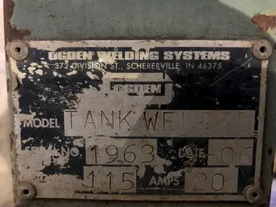 2006 OGDEN AUTOMATIC HORIZONTAL TANK SEAM SUBMERGED ARC-WELDING MACHINE: STOCK #17134