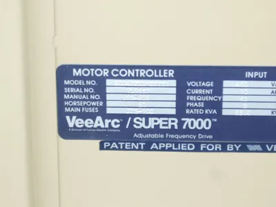 VeeArc Super 7000 60hp Adjustable Frequency Drive