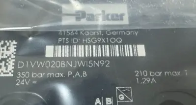 NEW PARKER D1VW020BNJWI5N92 CONTROL VALVE