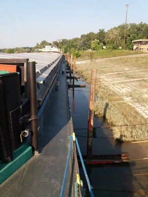 River Cargo Vessel, still in use, with license and permissions, VIDEOS
