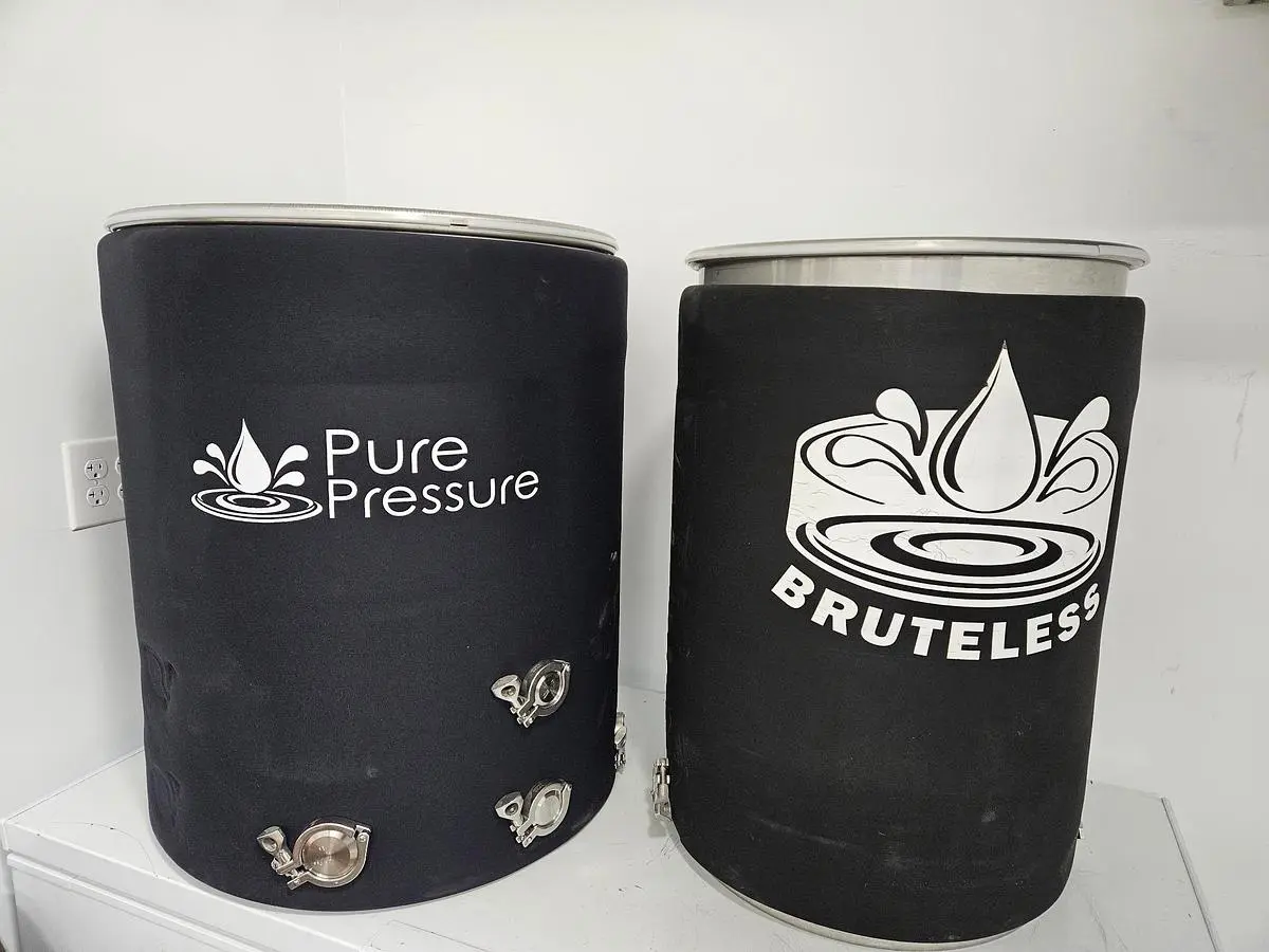 Pure Pressure 30 and 45 Gallon Stainless Steel Mixing Buckets w/ Mesh Bags, Fittings, Pump and More
