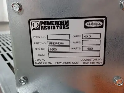 Used HUBBEL PF40R400W Resistors Ohio US | HGR 24 #885630
