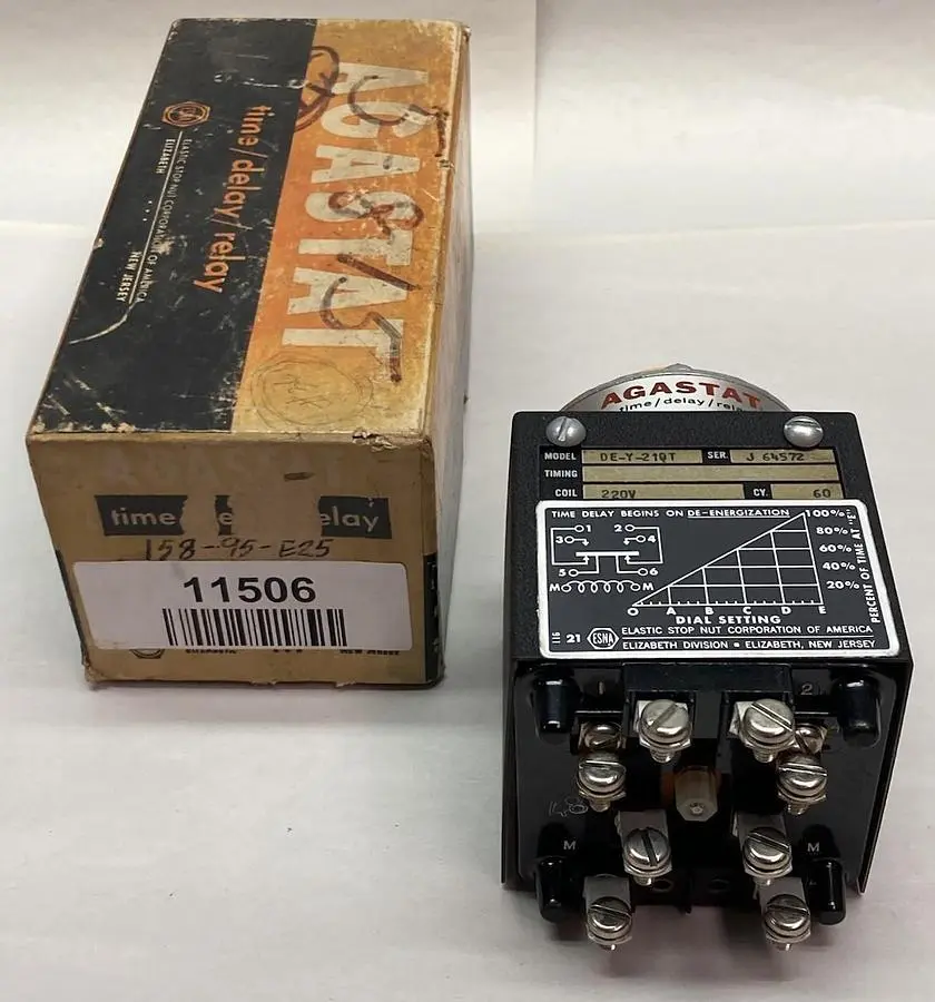 New | in-Stock AGASTAT DE-Y-210T Miscellaneous Equipment (Electrical & Power) Ohio US | Surplus Asset Holdings #1208946