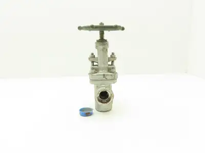 Edward 1049Y Right Angle Stop Valve 1" Socket Weld 3600 CWP 1830 PSI Rising Stem