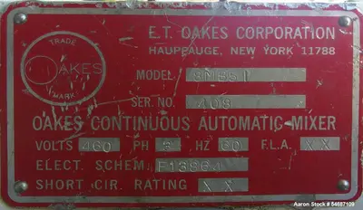 Used OAKES 8MB51 Continuous Mixers Illinois US | Aaron Equipment #1515621
