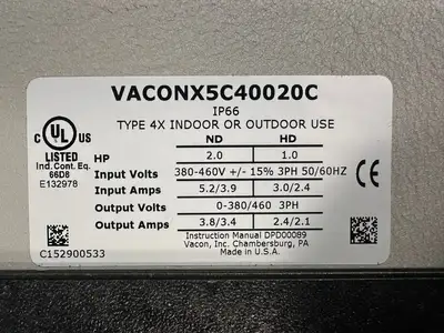 USED VACON VACON X SERIE