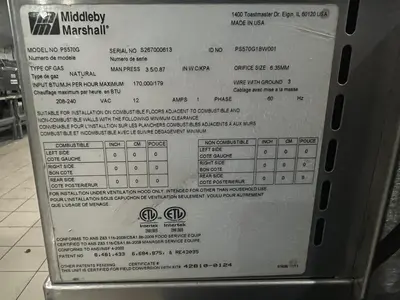 Used MIDDLEBY MARSHALL PS570G Conveyor Ovens Florida US | BAM Discount Restaurant Equipment #1283079