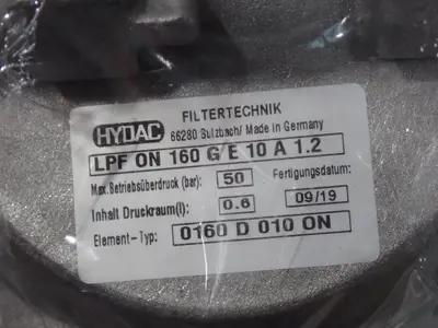 USED HYDAC LPF ON 160 G E 10 A 1.2