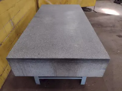 8' X 4' X 14" ROCK OF AGES PRECISION LAYOUT INSPECTION GRANITE TABLE: STOCK #23802
