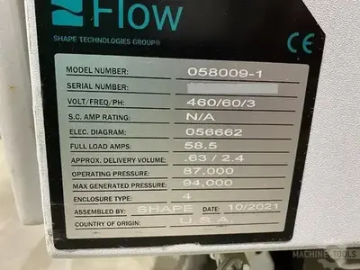 USED 2021 FLOW MACH 500 4060