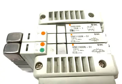 V5QC11-03N3FD2-S | SMC  Base Manifold w/ EX260-SEC1 EtherCAT Class 2 Output - Used