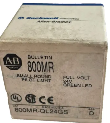 A / B 800MR-QL24GS PILOT LIGHT SER. D 800MRQL24S 800MRQL24GS NEW, SURPLUS