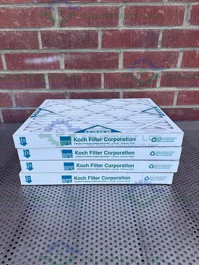 NEW LOT OF 4 - KOCH MULTI-PLEAT 16" X 20" X 2" MERV 13  EXTENDED SURFACE AIR FILTER