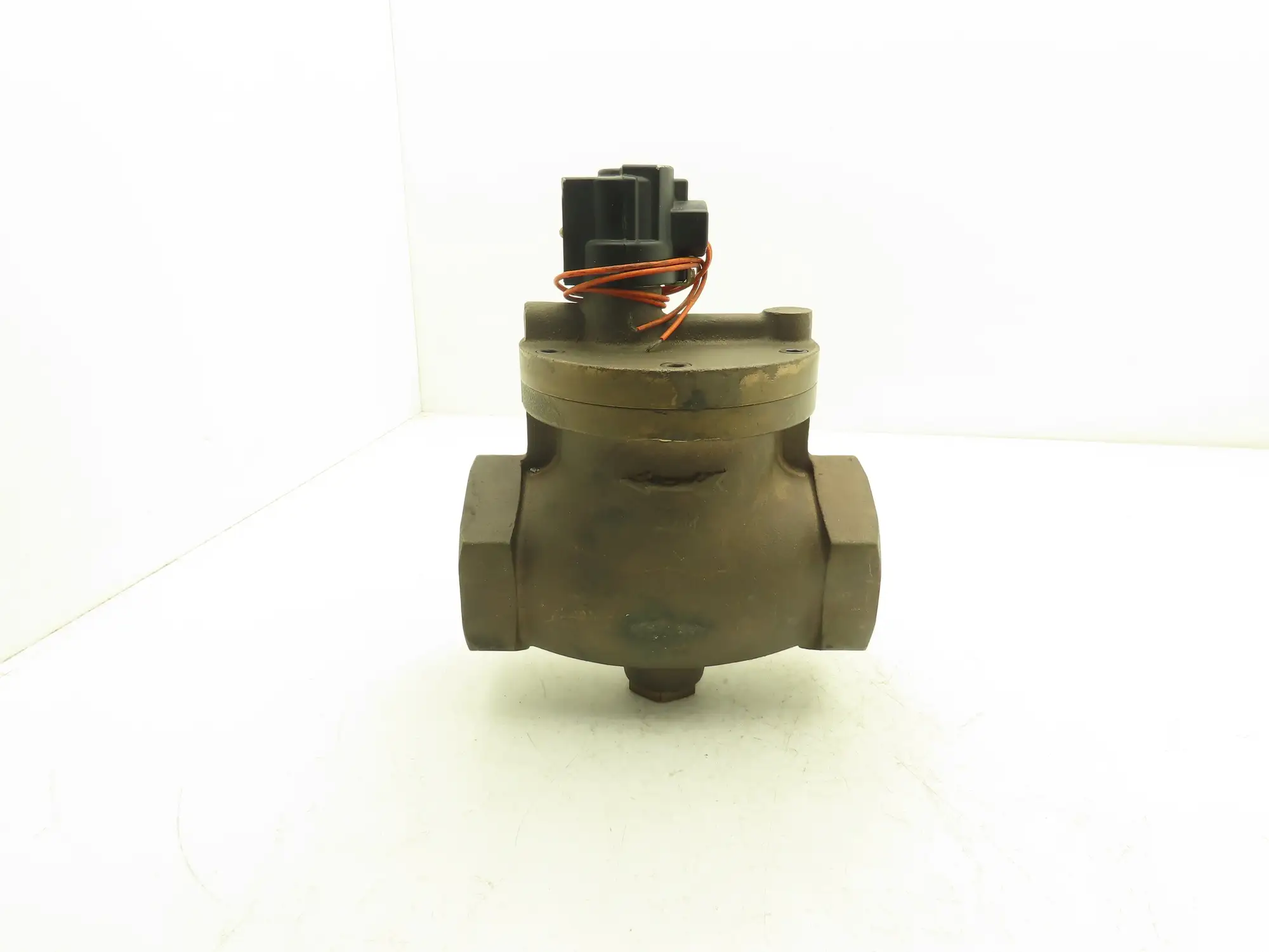 Parker 7742-032 Gold Ring Bronze Globe Valve 3"NPT 120V Solenoid Operated