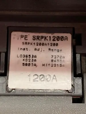 Used WESTINGHOUSE SRPK1200A Miscellaneous Equipment (Electrical & Power) | Surplus Asset Holdings #1204131