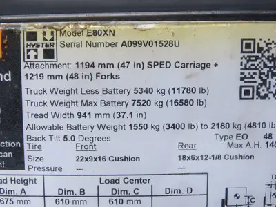 Sevcon 622/11119 Power Converter 36/88VDC To 12VDC Off Hyster E80XN