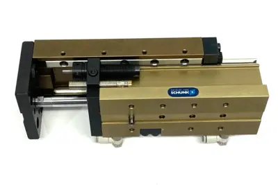 USED SCHUNK COMPACT LINEAR SLIDE PISTON ROD CYLINDER BACKLASH-FREE