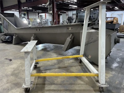 24" Diameter x 20'6" L Wolfking Stainless Incline Screw Conveyor
