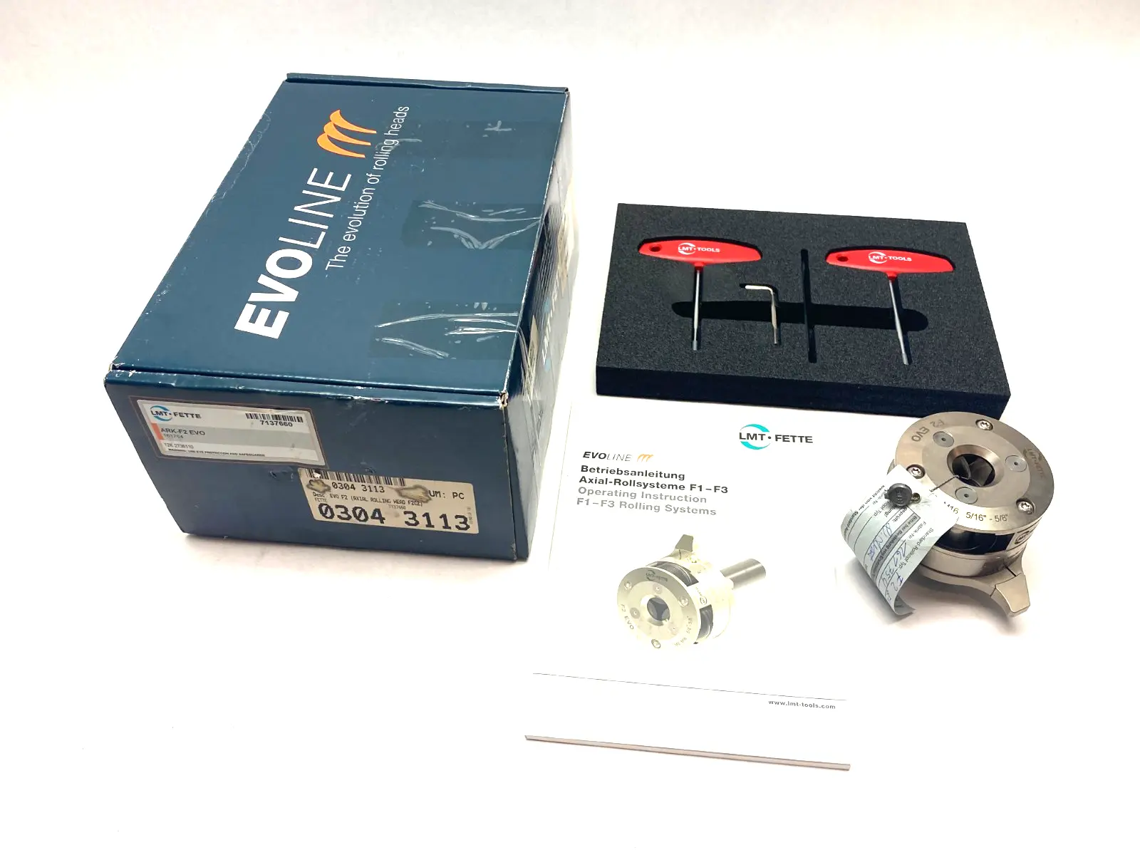 USED LMT FETTE EVOLINE THREAD ROLLING AXIAL DIE HEAD