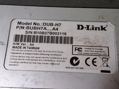 D-LINK 7 PORT USB 2.0 ROUTER DUB-H7 DATA TRANSFER
