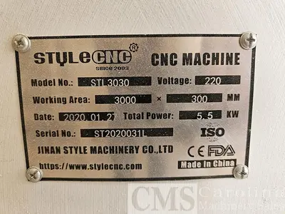 USED 2020 STYLE CNC STL 3030 LATHE