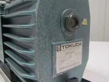 Tokuda DRP-360II Rotary Vane Vacuum Pump 360L/Min 1Hp 220V 3PH