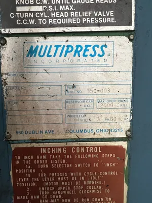 USED MULTIPRESS MULTIPRESS WR45L PRESS