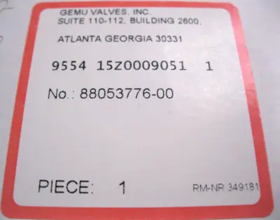 NEW GEMU 9554 15Z00090511