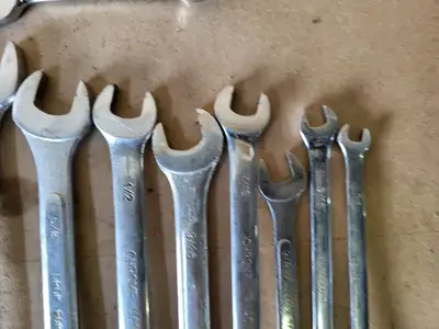 1/4" - 1-1/16" and 8mm - 13mm Combination Wrench Set (20pcs)