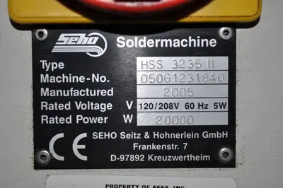 USED 2005 SEHO HSS-3235