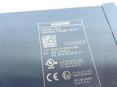 USED SIEMENS SCALANCE XB216 MANAGED LAYER 2 IE SWITCH, 16X 10/100