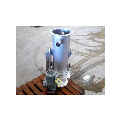 Rotary Air Lock, W/ Dual Shaft Agitated Hopper