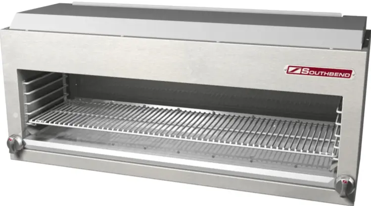 New | in-Stock Southbend Old Stock Southbend P24-CM Platinum Series Heavy Duty 24" Gas Infrared Cheese melter Salamanders & Cheese Melters Illinois US | Falcon Restaurant Supply #1375831