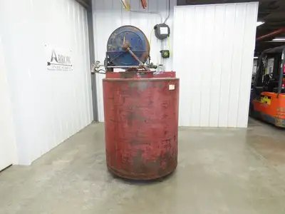 250 Gal Fuel Oil Gas Diesel Storage Tank Single Wall Steel Skid Tank 42x48"