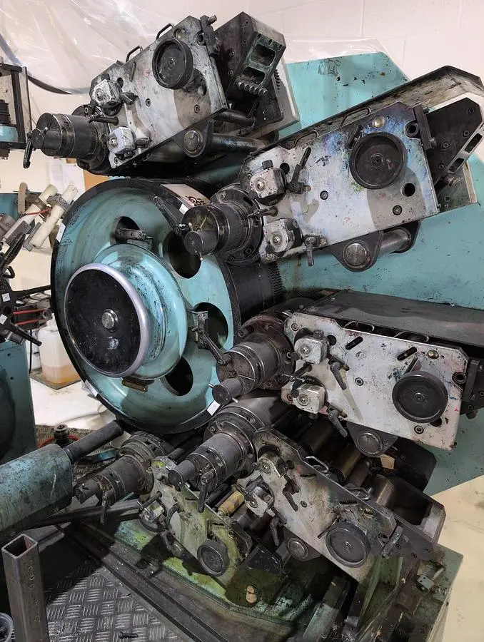 2000 Van Dam 565C 5-Color Cup Printing Line
