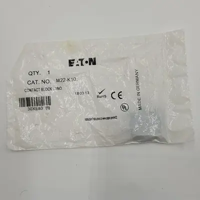 New | in-Stock EATON EATON M22-K10 CONTACT BLOCK Contact Blocks | ND Industrial Surplus #1226554