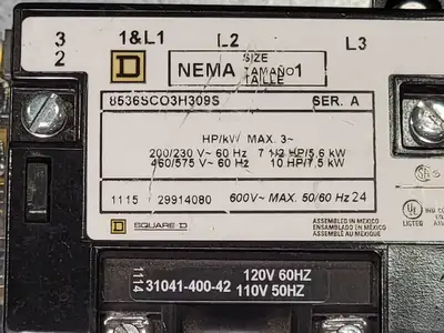 USED SQUARE D 8536SCO3H09S