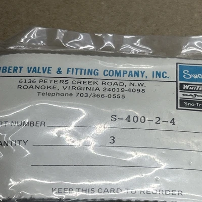 Swagelok Fittings Various Types (Lot Of 11) See Photos For P/N’s Fast 🇺🇸 Ship