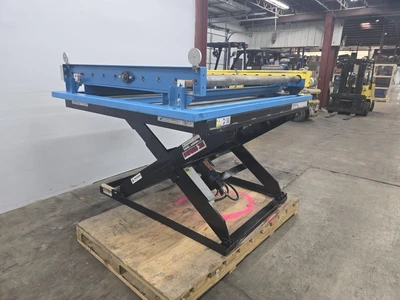 2500 LB Capacity Autoquip Series 35 Auto Scissor Lift, w/ Conveyor, 1.5 HP