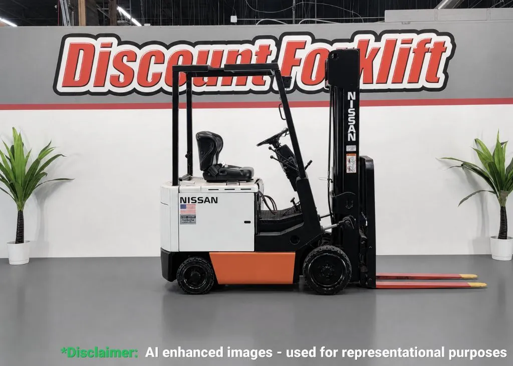 Used 2004 NISSAN CUM01L185 4-Wheel Sit down Electric Counterbalance Forklifts Colorado US | Discount Forklift #1517737