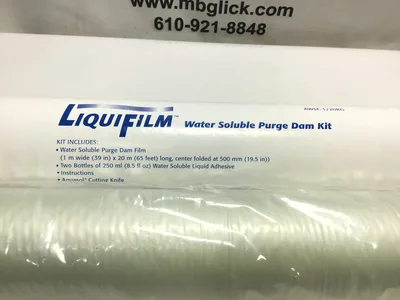 Liquifilm AWSF-1/20RG Water Soluble Purge Dam Kit with Water Soluble Purge Dam Film