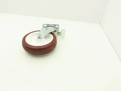 Payson 200/8 Swivel Caster 8" Poly Wheel Locking Greaseable Bearings 9-1/2" OAH