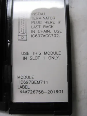 GE FANUC IC697BEM711 BUS RECIEVER