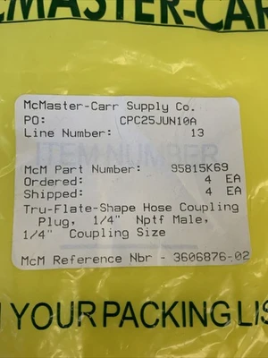 NEW McMaster-Carr Supply Co 95815K69