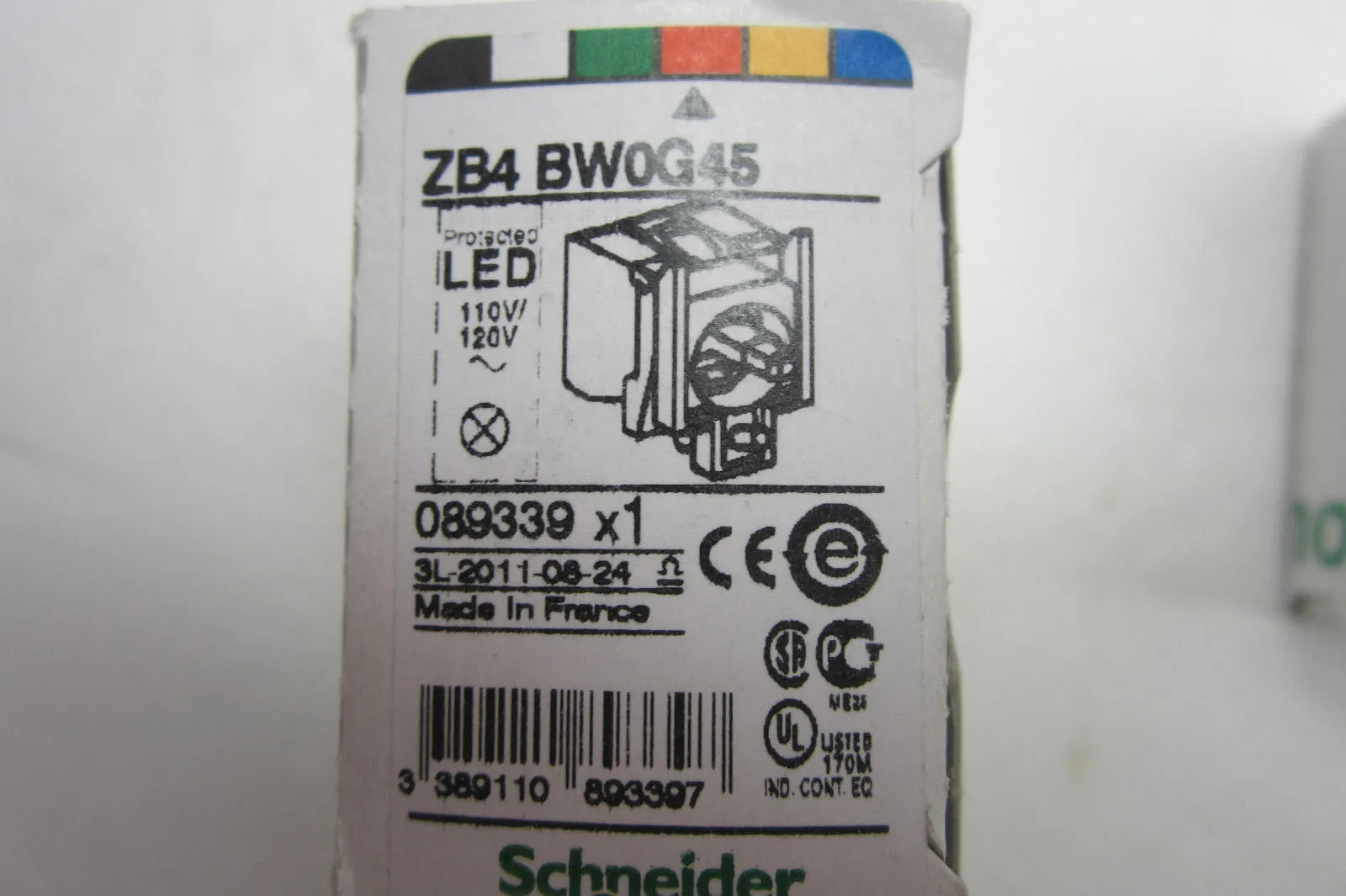 NEW SCHNEIDER ELECTRIC ZB4 BW0G45 LED ZB4BW0G45