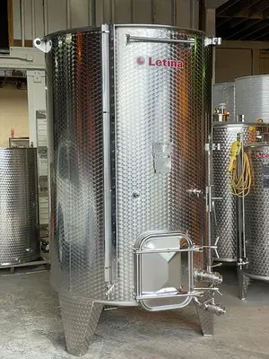 New Stock Letina Closed Top and Variable Capacity Jacketed Fermenter/Storage Tanks