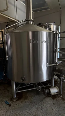 10 bbl Craftwerk steam jacketed brewhouse brew system with 20 bbl HLT